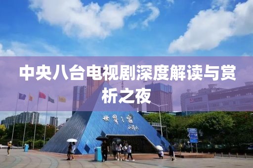 中央八臺電視劇深度解讀與賞析之夜