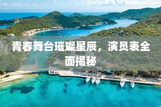 青春舞臺(tái)璀璨星辰，演員表全面揭秘