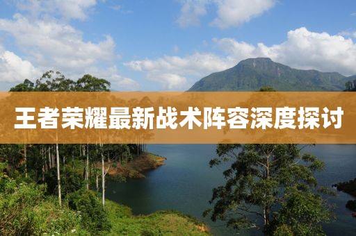 王者榮耀最新戰(zhàn)術(shù)陣容深度探討
