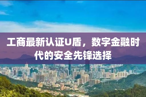 工商最新認(rèn)證U盾，數(shù)字金融時(shí)代的安全先鋒選擇