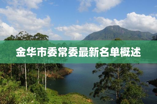 金華市委常委最新名單概述