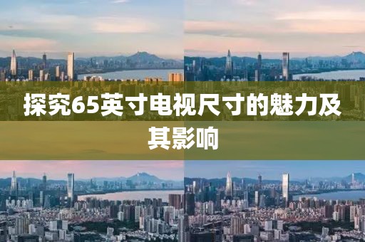 探究65英寸電視尺寸的魅力及其影響