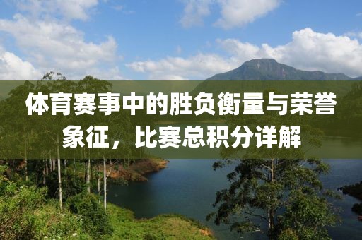 體育賽事中的勝負(fù)衡量與榮譽(yù)象征，比賽總積分詳解