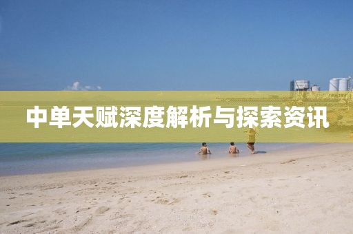 中單天賦深度解析與探索資訊
