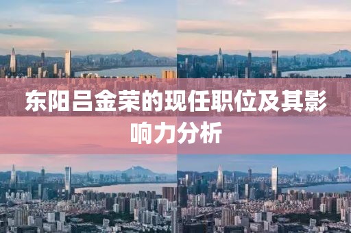 東陽呂金榮的現(xiàn)任職位及其影響力分析