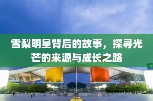 雪梨明星背后的故事，探尋光芒的來源與成長之路