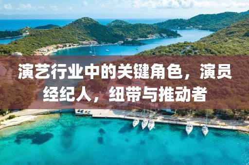 演藝行業(yè)中的關(guān)鍵角色，演員經(jīng)紀(jì)人，紐帶與推動(dòng)者