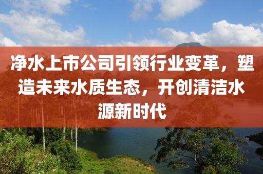 凈水上市公司引領(lǐng)行業(yè)變革，塑造未來(lái)水質(zhì)生態(tài)，開創(chuàng)清潔水源新時(shí)代