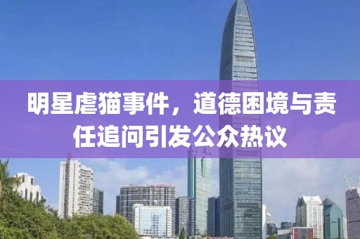 明星虐貓事件，道德困境與責(zé)任追問(wèn)引發(fā)公眾熱議