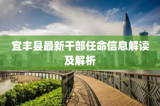 宜豐縣最新干部任命信息解讀及解析