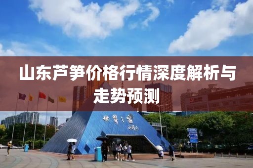 山東蘆筍價(jià)格行情深度解析與走勢預(yù)測