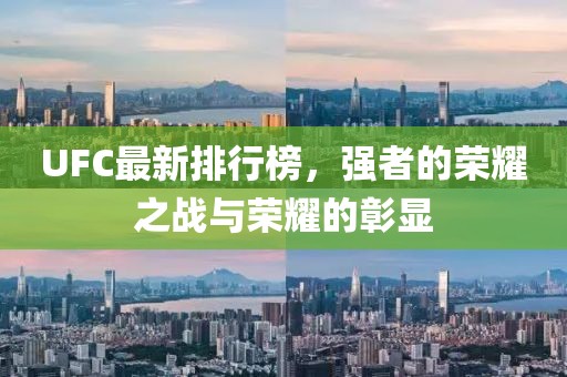 UFC最新排行榜，強(qiáng)者的榮耀之戰(zhàn)與榮耀的彰顯