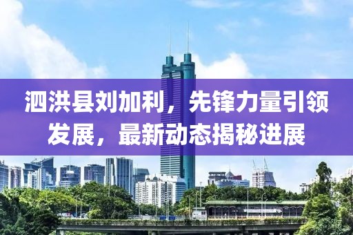 泗洪縣劉加利，先鋒力量引領(lǐng)發(fā)展，最新動(dòng)態(tài)揭秘進(jìn)展
