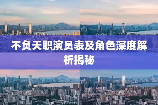 不負(fù)天職演員表及角色深度解析揭秘