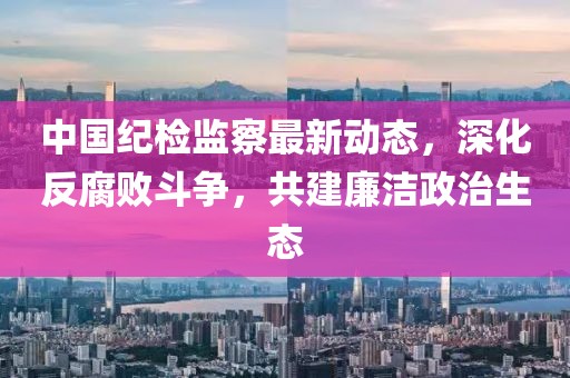 中國紀(jì)檢監(jiān)察最新動態(tài)，深化反腐敗斗爭，共建廉潔政治生態(tài)