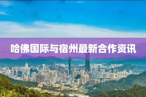 哈佛國際與宿州最新合作資訊