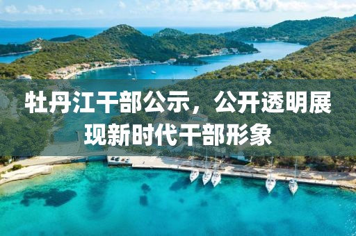 牡丹江干部公示，公開透明展現(xiàn)新時代干部形象