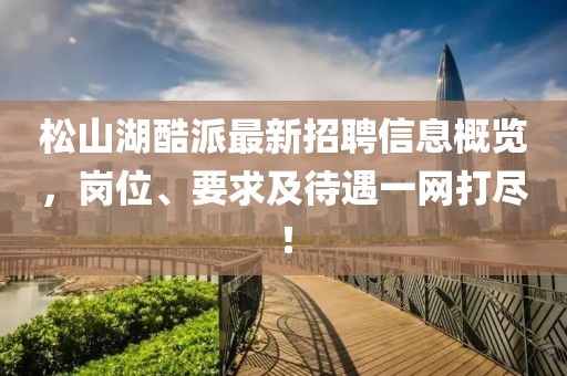 松山湖酷派最新招聘信息概覽，崗位、要求及待遇一網(wǎng)打盡！