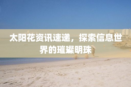 太陽花資訊速遞，探索信息世界的璀璨明珠