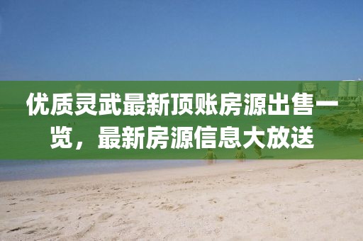 優(yōu)質(zhì)靈武最新頂賬房源出售一覽，最新房源信息大放送
