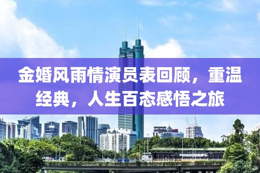 金婚風(fēng)雨情演員表回顧，重溫經(jīng)典，人生百態(tài)感悟之旅