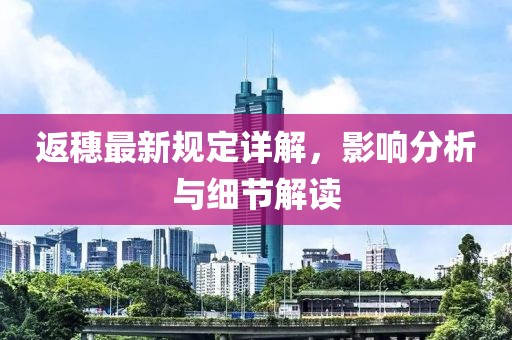 返穗最新規(guī)定詳解，影響分析與細(xì)節(jié)解讀