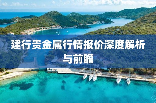 建行貴金屬行情報(bào)價(jià)深度解析與前瞻