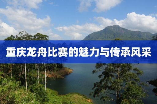 重慶龍舟比賽的魅力與傳承風(fēng)采