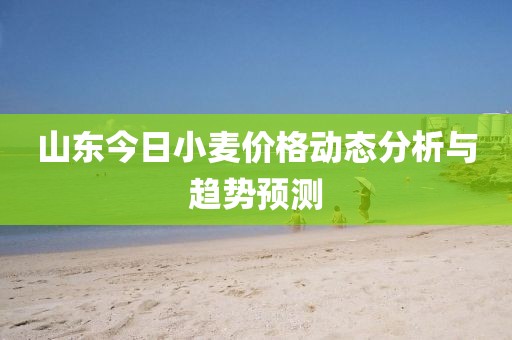 山東今日小麥價(jià)格動(dòng)態(tài)分析與趨勢(shì)預(yù)測(cè)
