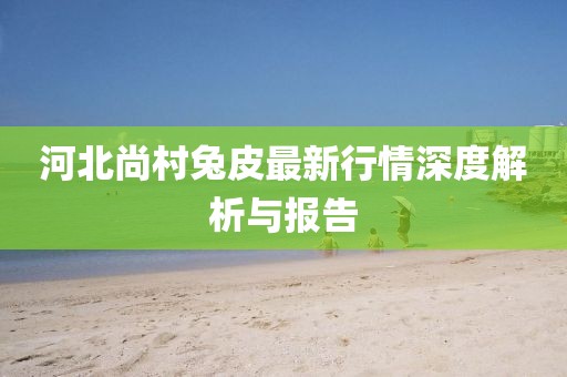 河北尚村兔皮最新行情深度解析與報(bào)告